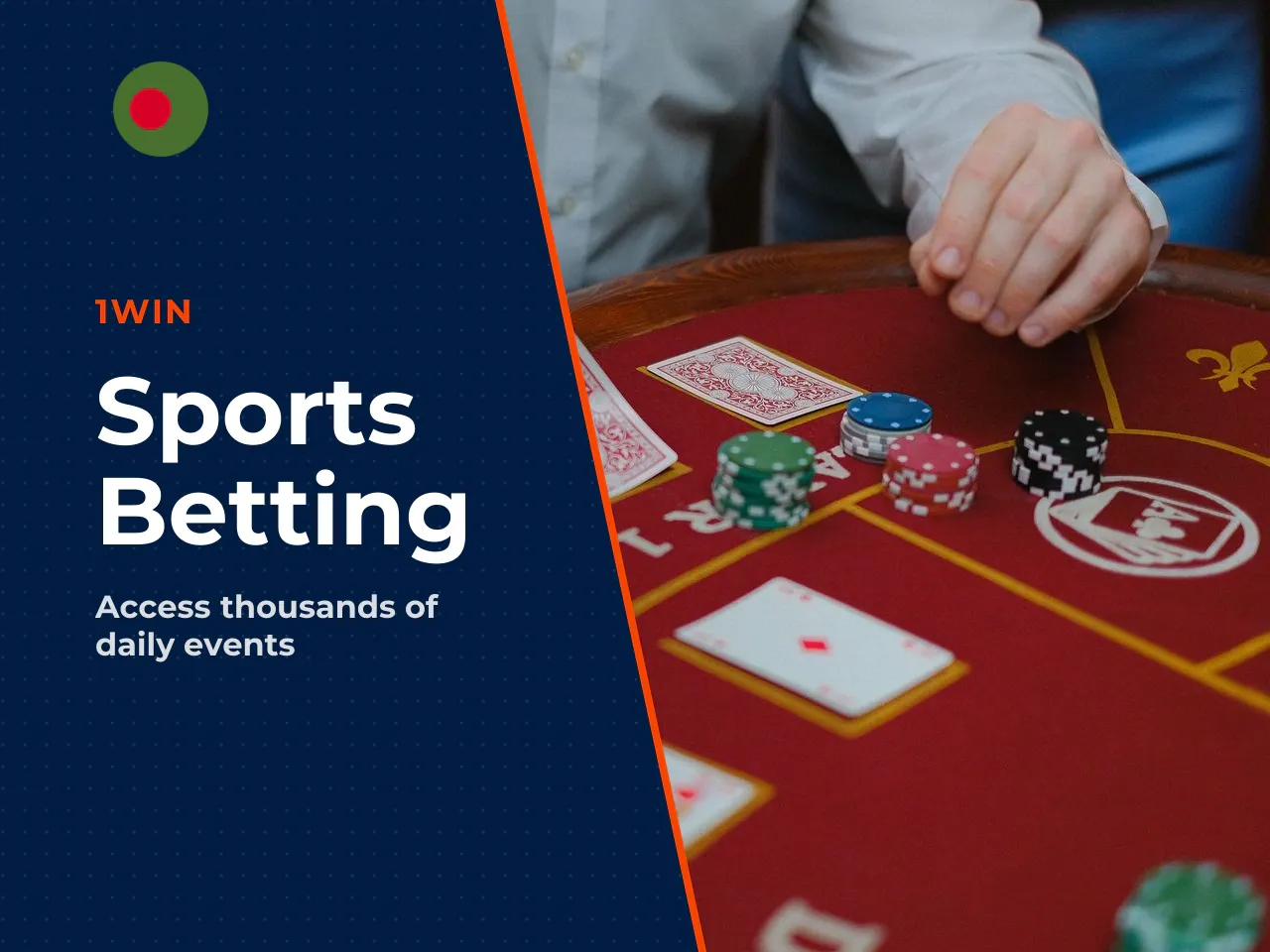 Sports Betting, Live Section and Events. The sports section is the centrepiece of the 1win betting app. It covers over 46 disciplines and more than 2,000 daily events. For fans in Bangladesh, that mea