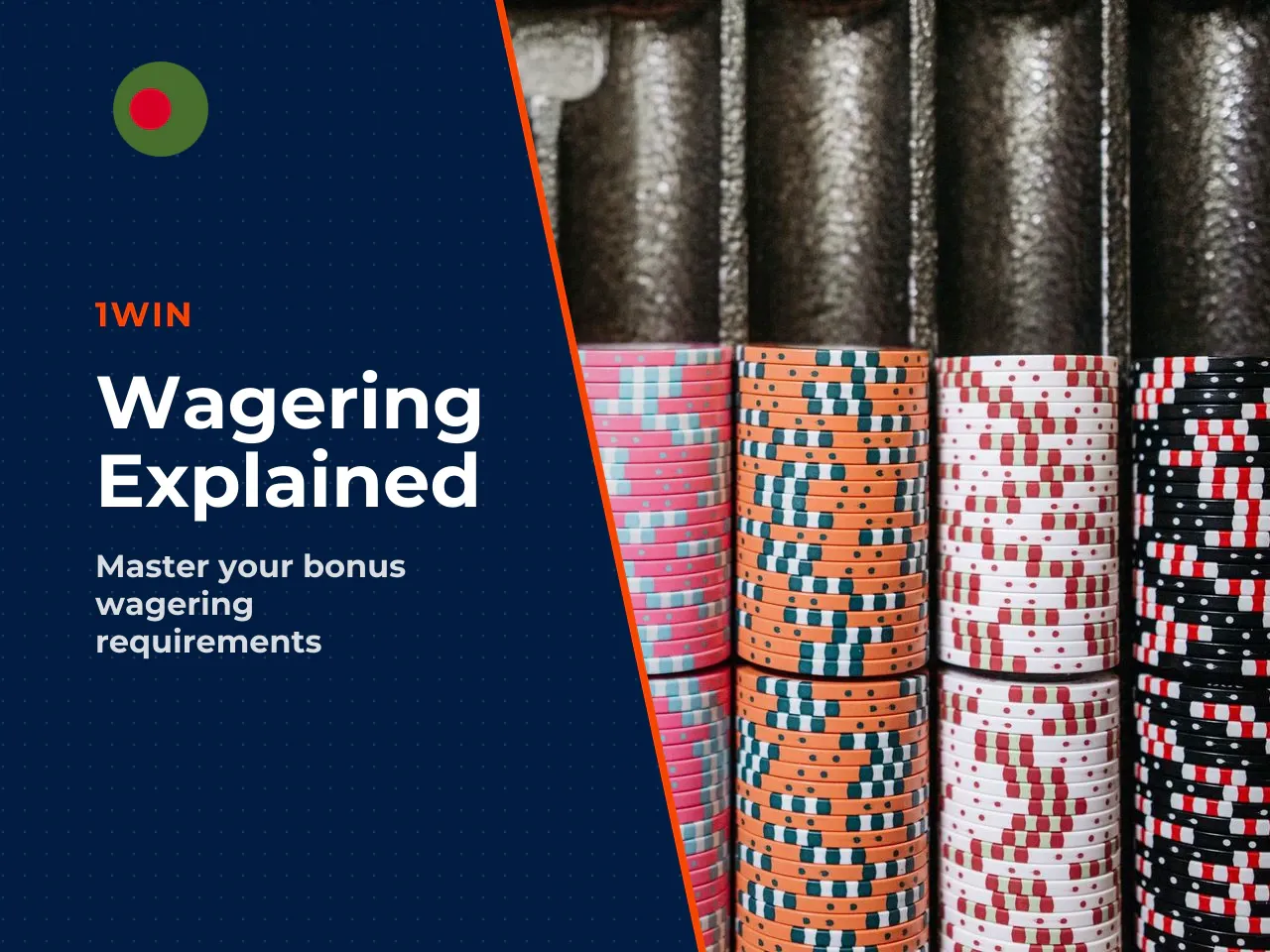 Understanding Wagering — A Quick Example. If the wagering requirement is **x5** on sports and you receive a ৳10,000 bonus, you must place a total of ৳50,000 in qualifying bets - typically on accumulat