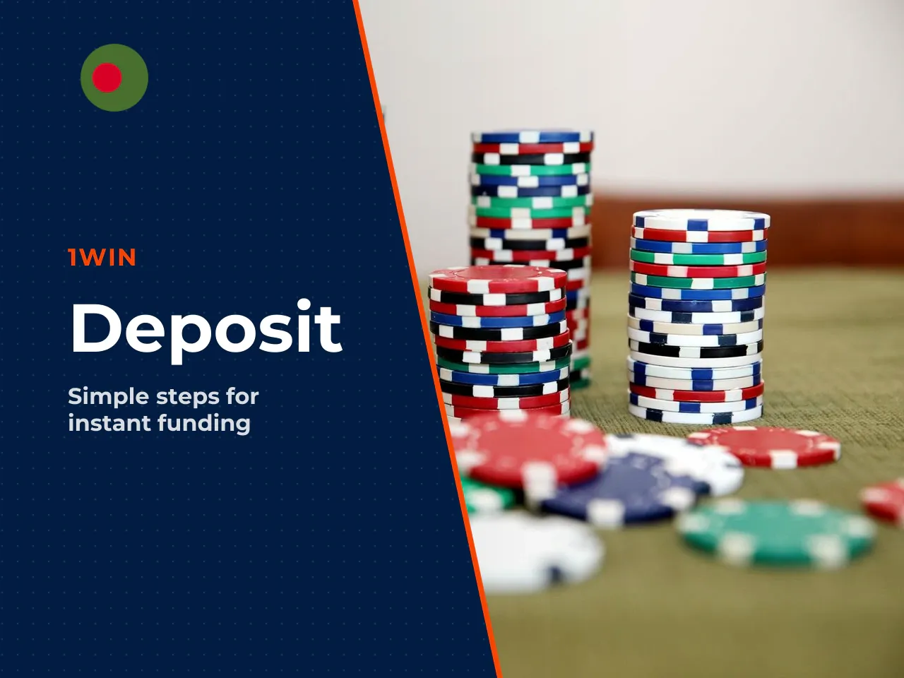 **How to make a deposit (step by step):** 1. Log in to your 1win account. 2. Click the green **"Deposit"** button in the top-right corner. 3. Select your preferred payment method from the list. 4. Ent